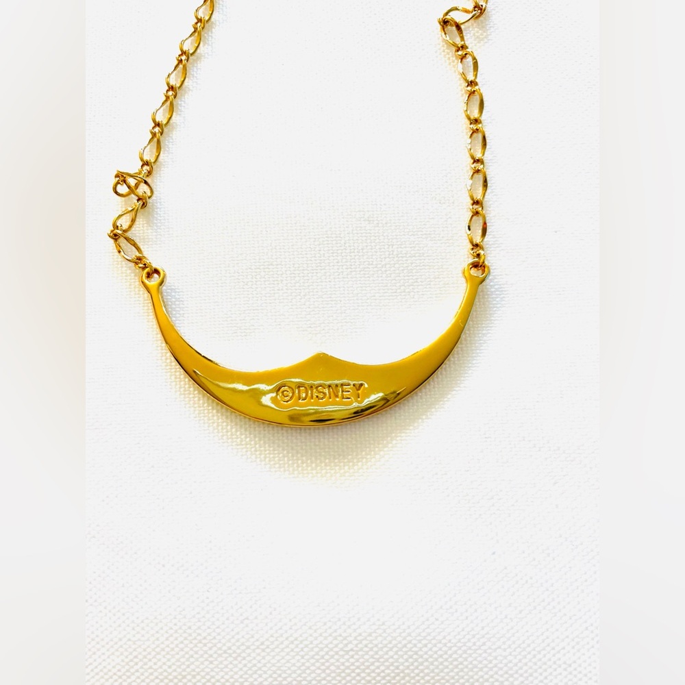 EUC Rare Tom Binns Disney Couture Necklace Gold Tone Cat Animal Teeth Character - Picture 4 of 4